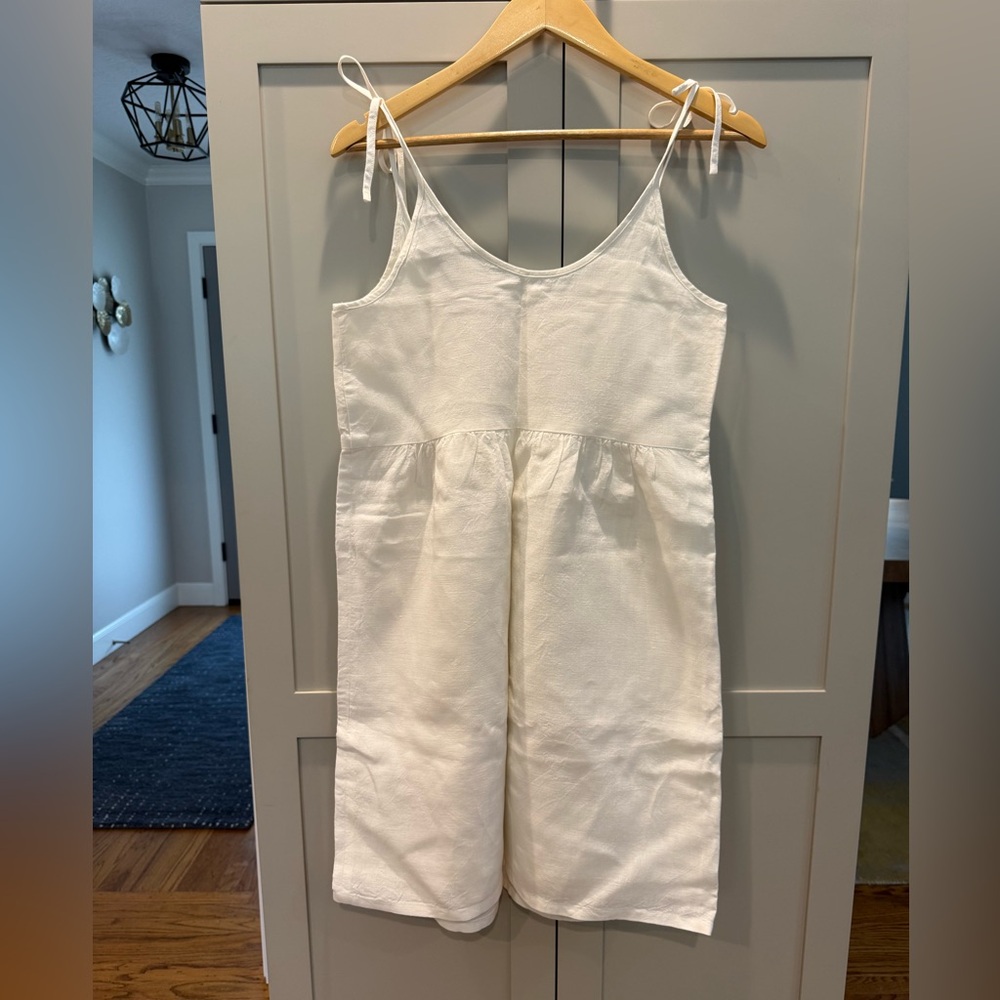 Emerson Fry Livi Button Dress, Salt Linen, Sz XS - Picture 4 of 8